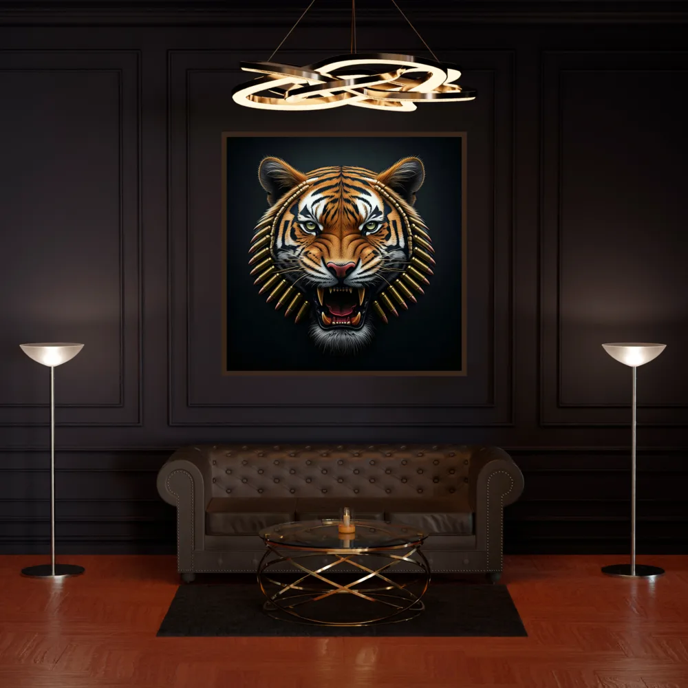 Ferocious Tiger Modern Wall Art | Digital Download (ESFT002) - Image 2